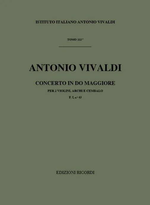 VIVALDI - Concerto in Do Maggiore F. I n. 43 RV 507