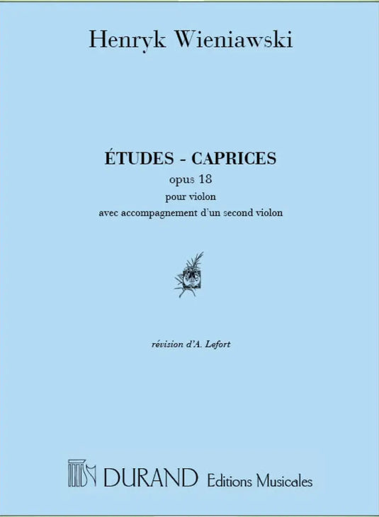 WIENIAWSKI - Etudes-Caprices opus 18