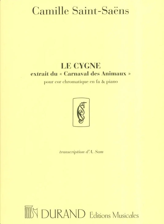 SAINT-SAENS - Le Cygne Extrait du Carnaval des Animaux - Violon Et Piano