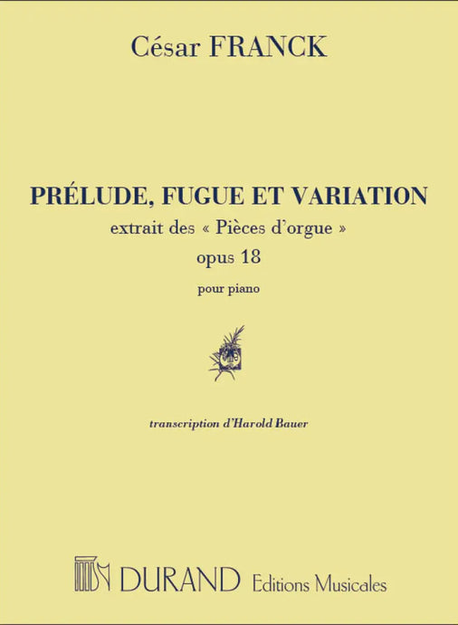 FRANCK - Prélude Fugue et Variation op.18 extrait des 