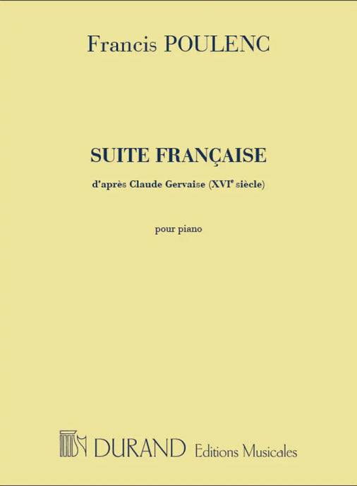 POULENC - Suite Francaise d'après Claude Gervaise