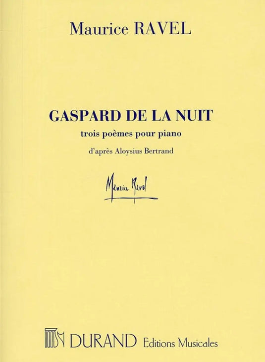 RAVEL - Gaspard De La Nuit Piano