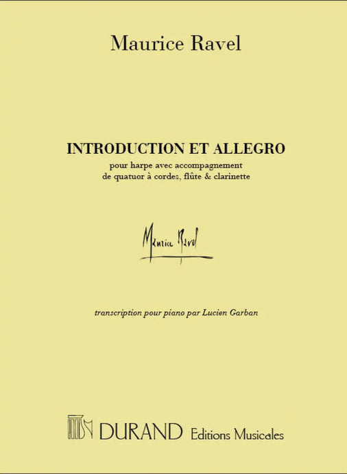 RAVEL - Introduction Et Allegro Piano (Garban)