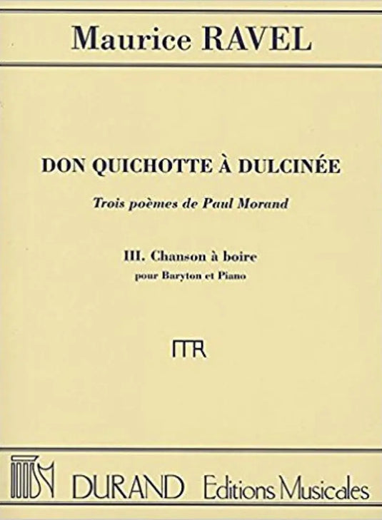 RAVEL - Chanson à Boire