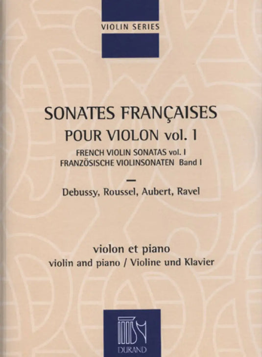 SONATES FRANCAISES POUR VIOLON vol.1