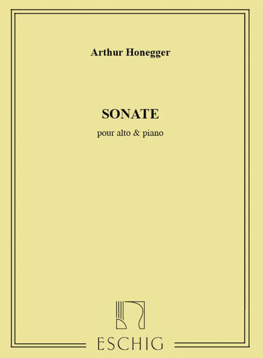 HONEGGER - Sonate