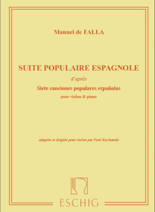FALLA - Suite Populaire Espanole (Violin & Piano)