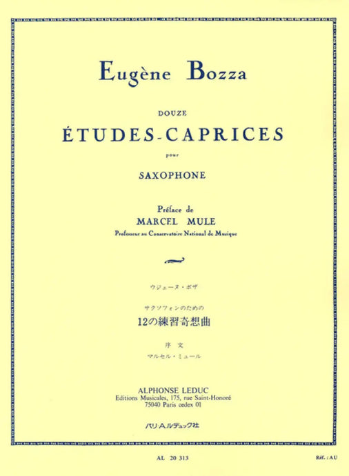 BOZZA - Douze Etudes-Caprices