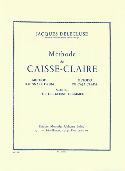 DELECLUSE - Méthode de Caisse-Claire