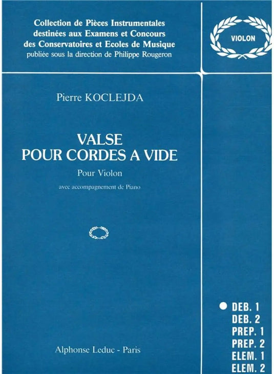 KOCLEJDA - Valse Pour Cordes à Vide