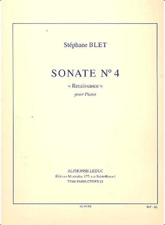 BLET - Sonate N. 4 Renaissance