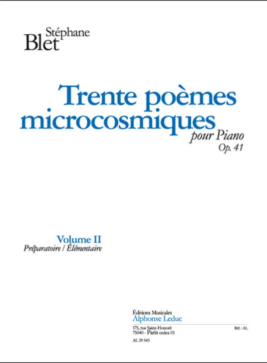 BLET - 30 Poemes Microcosmiques Op41 Vol. 2