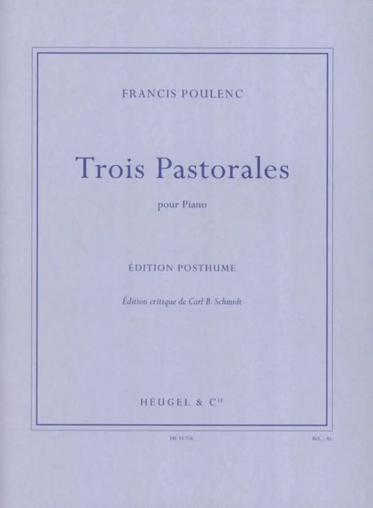 POULENC - 3 Pastorales