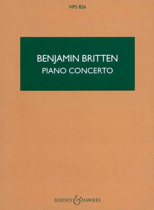BRITTEN - Piano Concerto op. 13