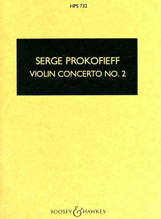 PROKOFIEFF - Violin Concerto No2 - Partitura Tascabile