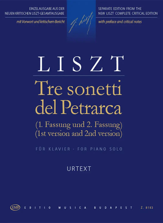 LISZT - Tre Sonetti Del Petrarca