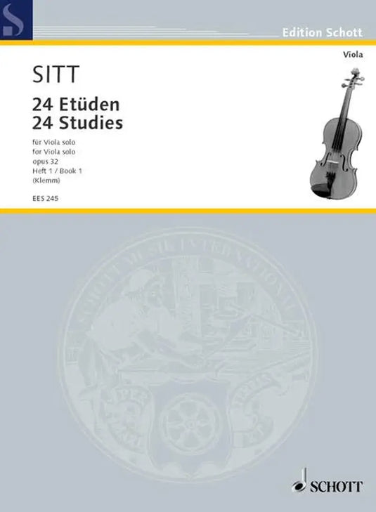 SITT - 24 Etuden op.32 fur Viola solo  heft 1