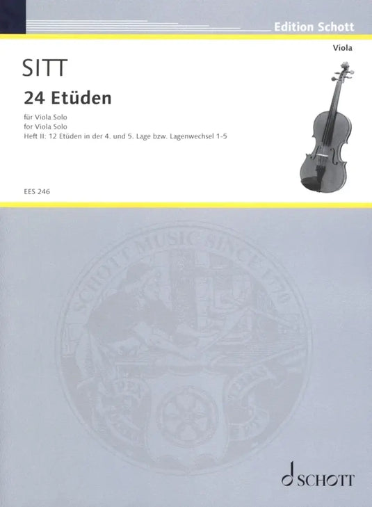 SITT - 24 Etuden fur Viola solo  heft 2