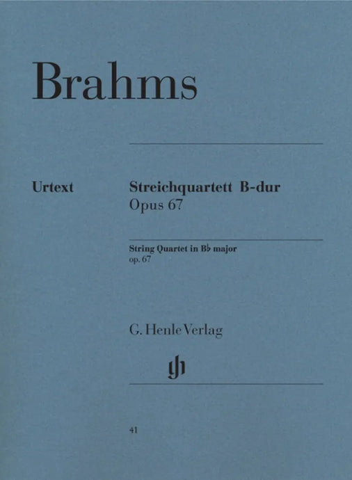 BRAHMS - String Quartet B flat major op. 67