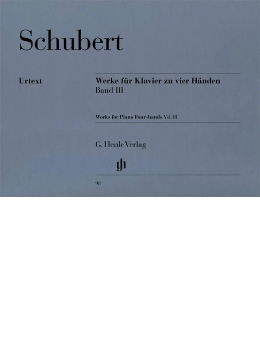 SCHUBERT - Works for Piano Four-hands - Volume III