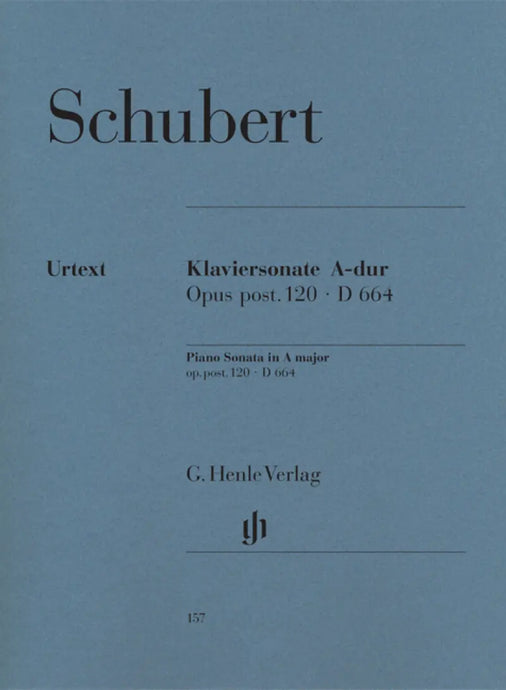 SCHUBERT - Piano Sonata In A Major Op. Post. 120 D 664