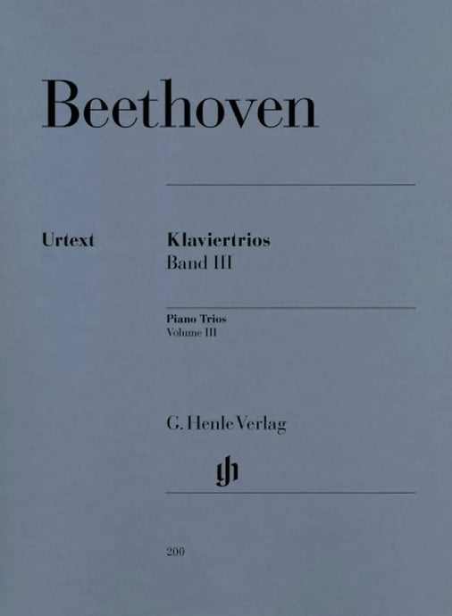 BEETHOVEN - Piano Trios - Volume III