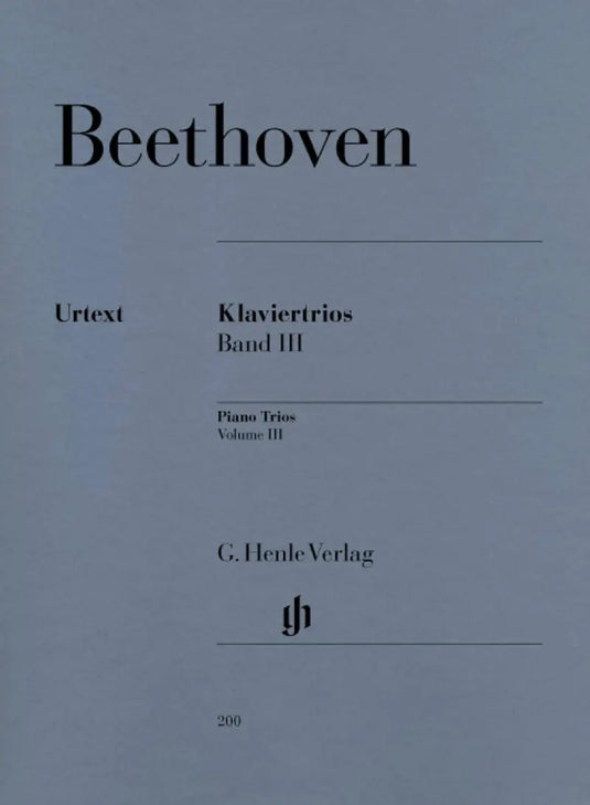 BEETHOVEN - Piano Trios - Volume III