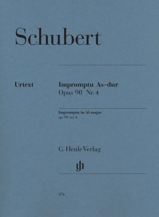 SCHUBERT - Impromptu A Flat Op.90,4 D 899