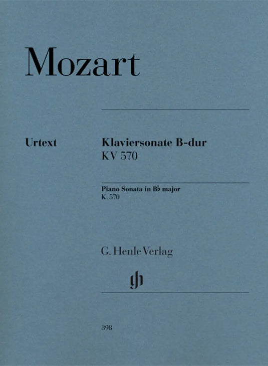 MOZART - Piano Sonata B flat major KV 570