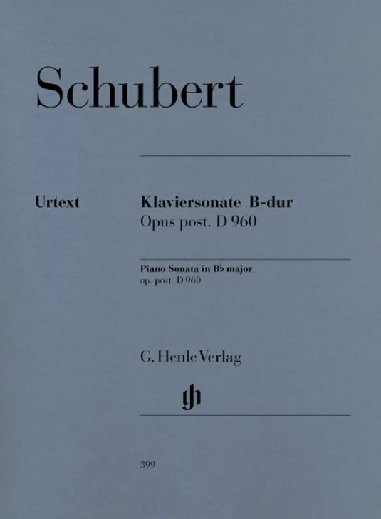 SCHUBERT - Klaviersonate B-dur Op. post. D960