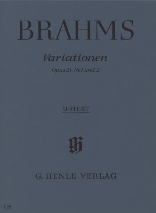 BRAHMS - Variationen op. 21/1&2