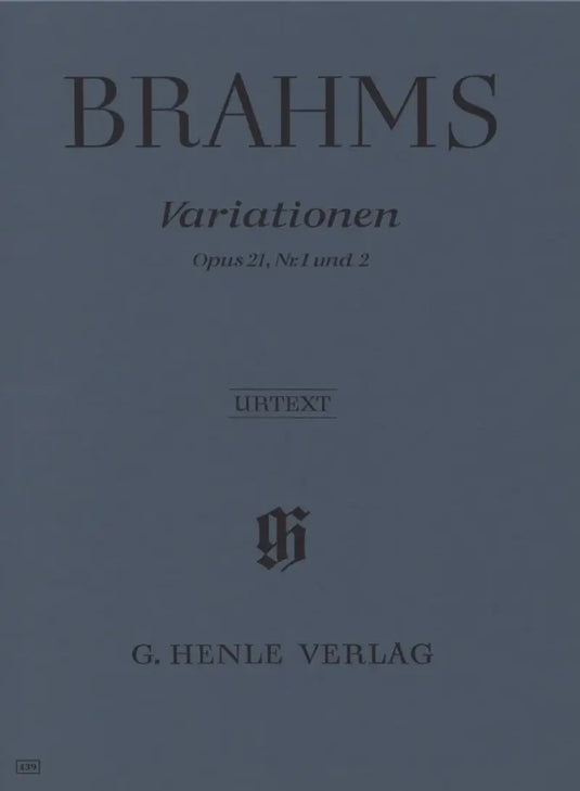 BRAHMS - Variationen op. 21/1&2