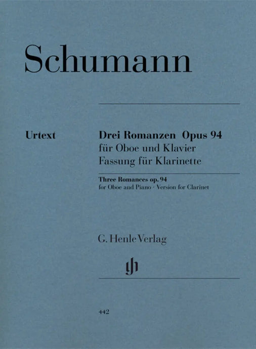 SCHUMANN - Three Romances op. 94 for Oboe and Piano (Clarinet version)