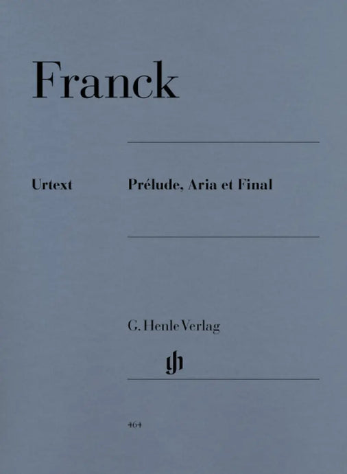 FRANCK - Prélude Aria et Final