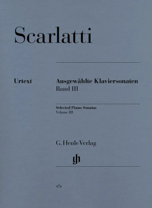 SCARLATTI - Selected Piano Sonatas - Volume III