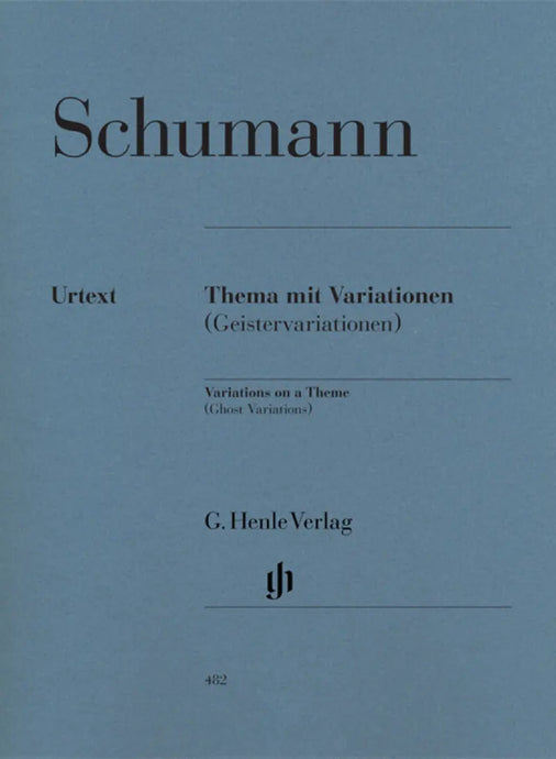 SCHUMANN - Variations on a Theme - Ghost Variations