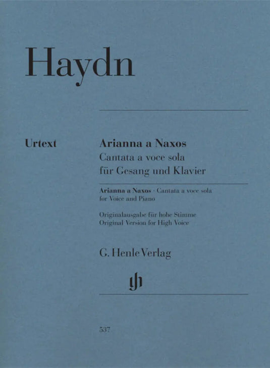 HAYDN - Arianna A Naxos - Cantata A Voce Sola