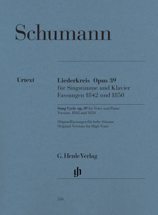 SCHUMANN - Liederkreis Op.39 - Original Keys For High Voice