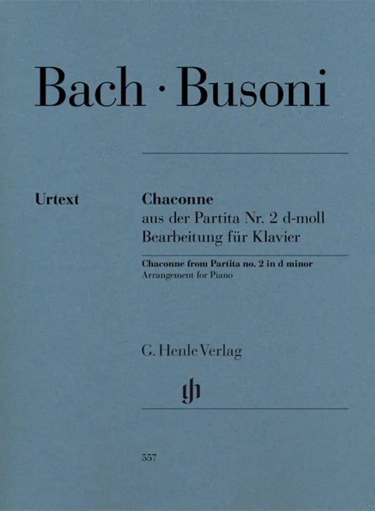BACH - BUSONI - Chaconne From Partita No.2 D Minor