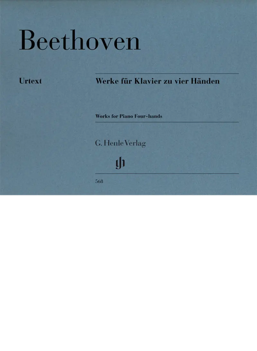 BEETHOVEN - Works For Piano Four Hands Urtext