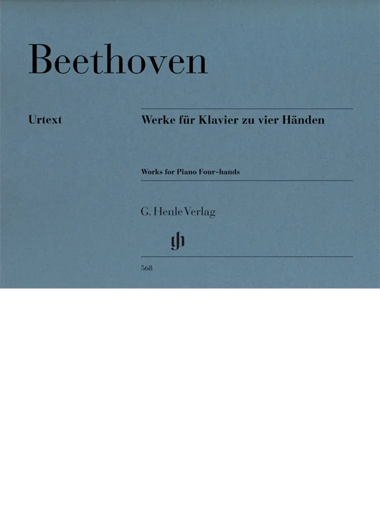 BEETHOVEN - Works For Piano Four Hands Urtext