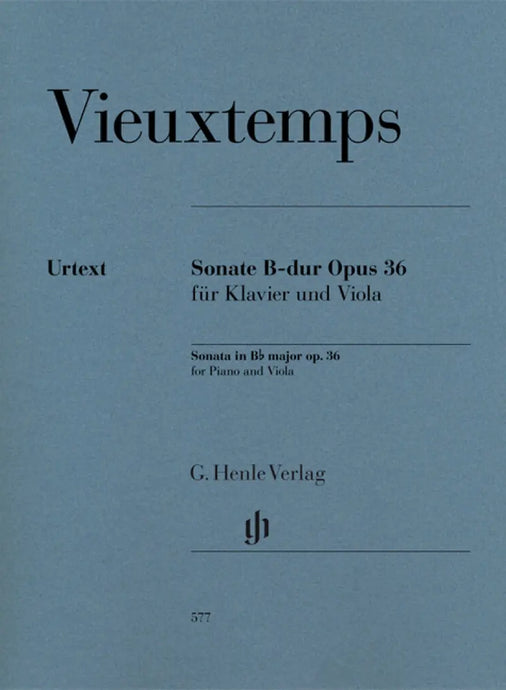 VIEUXTEMPS - Sonata in B Major Opus 36 for Piano and Viola
