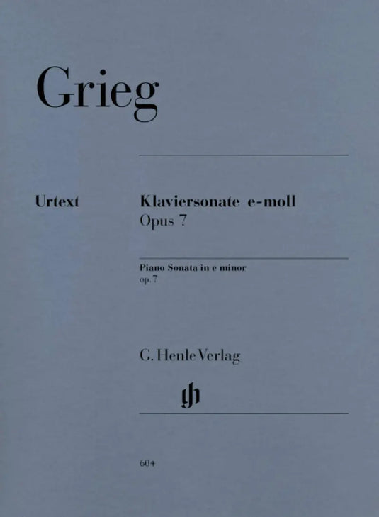 GRIEG - Piano Sonata in e minor Op.7