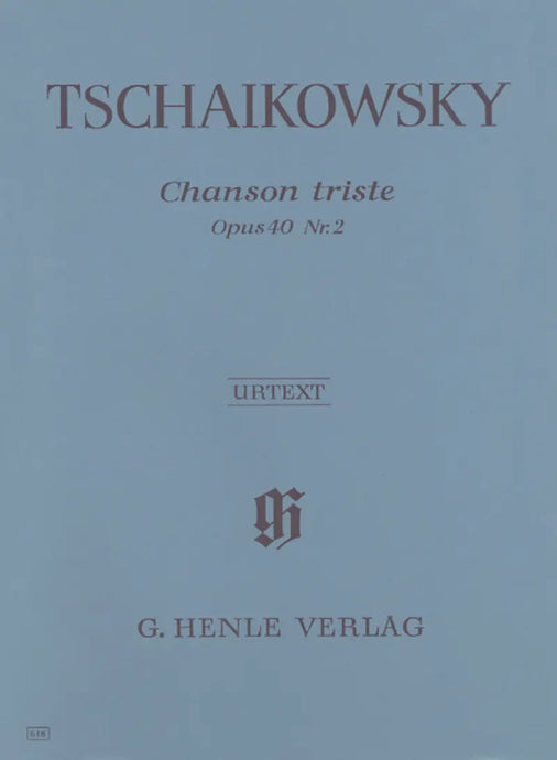 TSCHAIKOWSKY - Chanson Triste Op.40 No.2