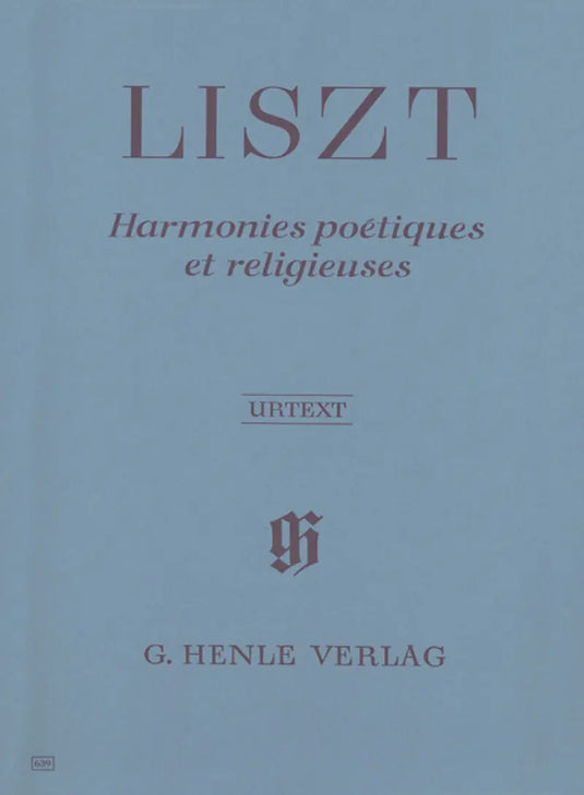 LISZT - Harmonies Poétiques et Religieuses