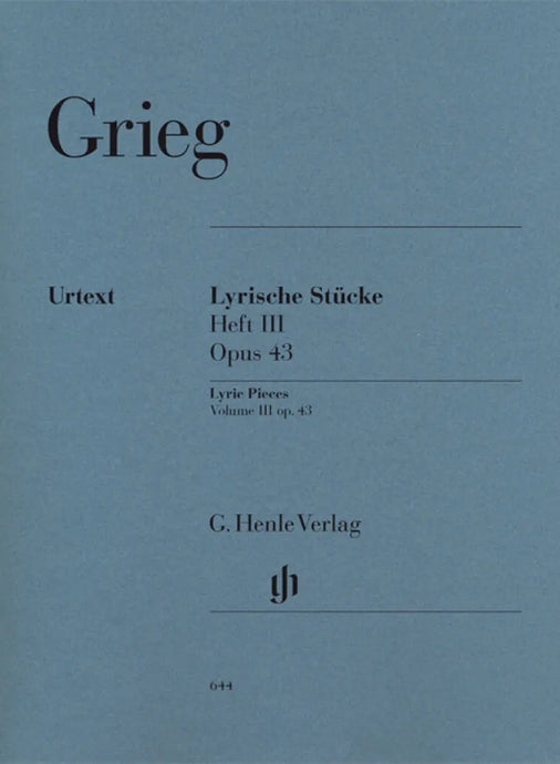 GRIEG - Lyric Pieces Volume III op.43