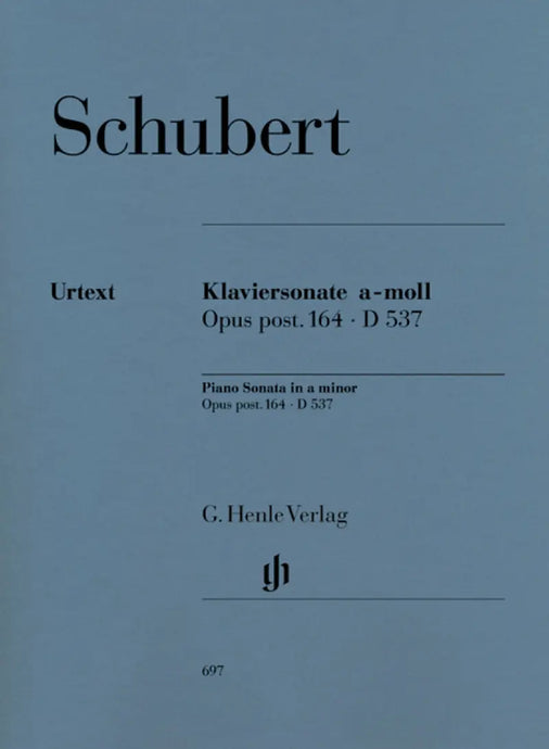 SCHUBERT - Klaviersonate a-Moll Opus Post. 164 D 537