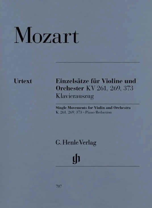 MOZART - Single Movements for Violin and Orchestra KV 261 KV 269 and KV 373