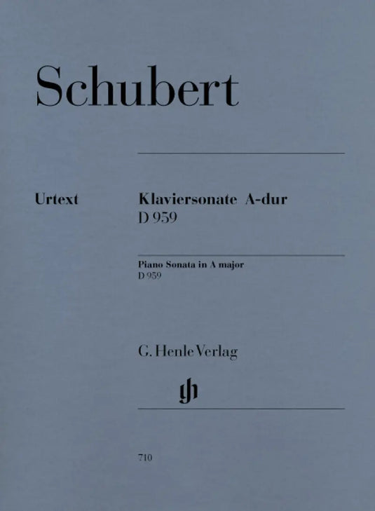 SCHUBERT - Piano Sonata In A Major D 959