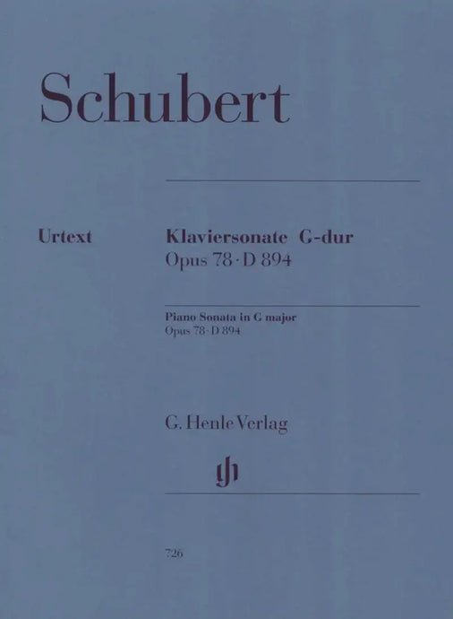 SCHUBERT - Piano Sonata in G major op. 78 D 894